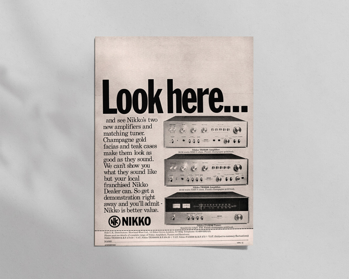 Nikko—TRM500 & TRM600 Receivers & FAM500 Tuner