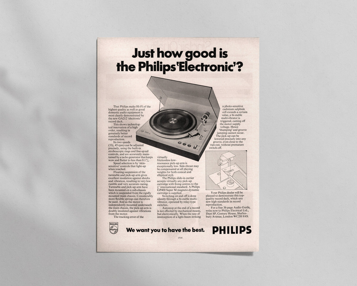 Philips—GA212 Turntable