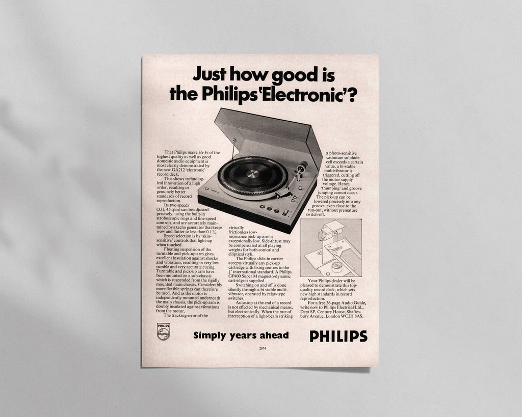 Philips—GA212 Turntable