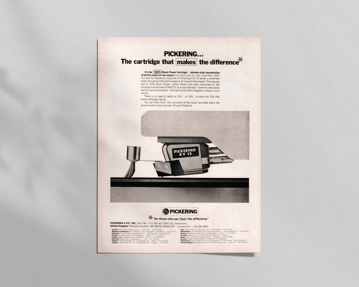 Pickering—XV-15 Series Cartridge