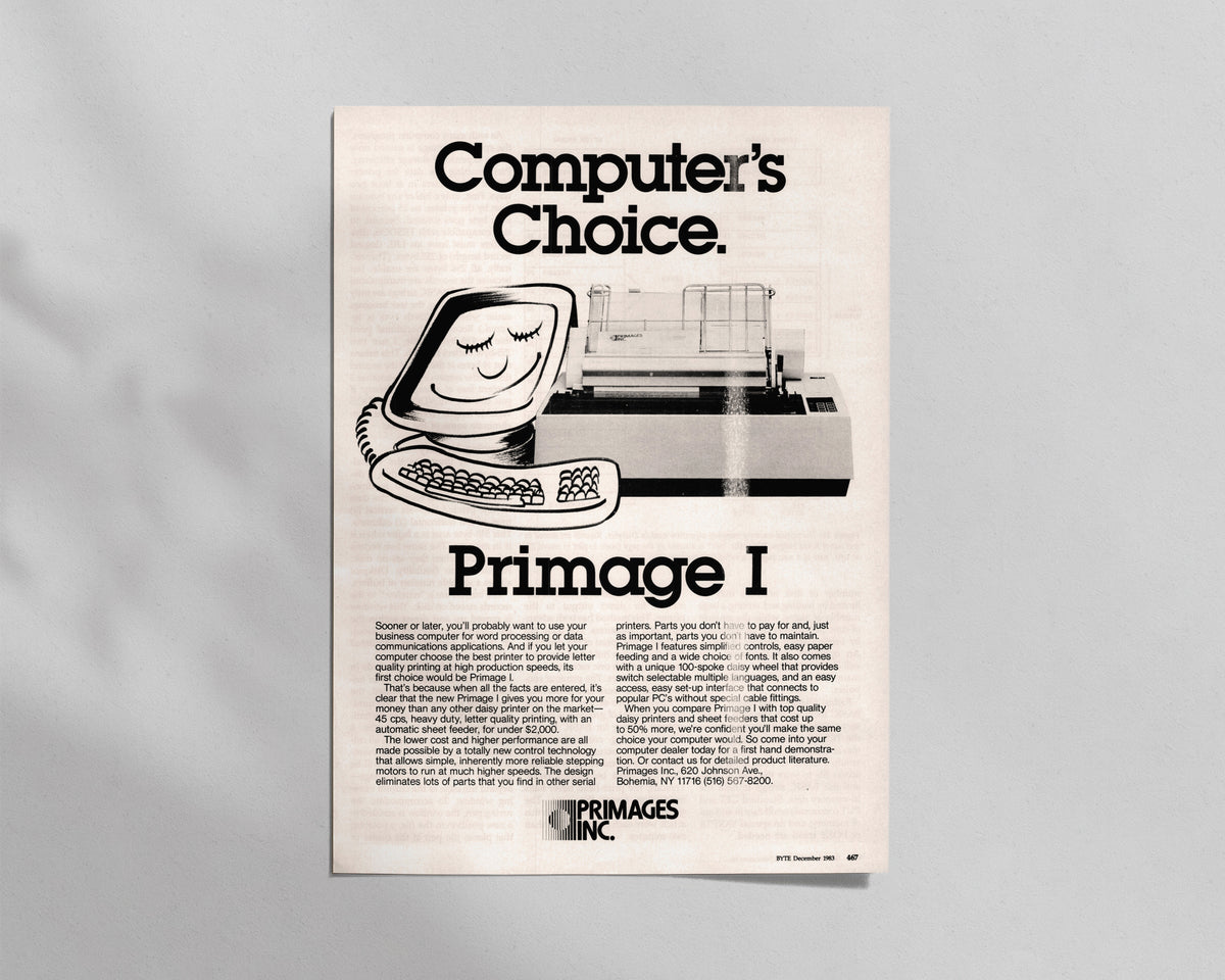 Primages Inc.—Primage I Daisywheel Printer