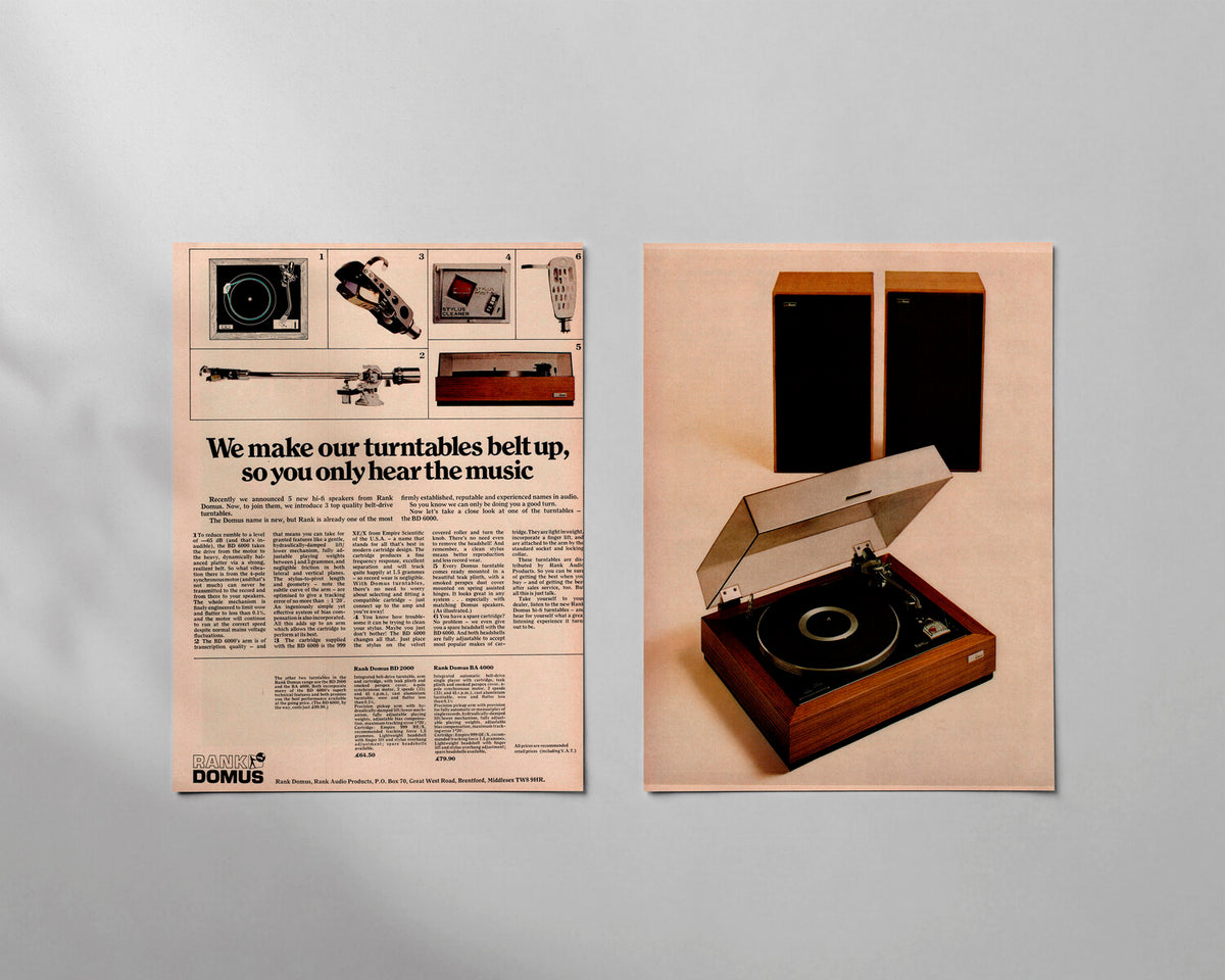 Rank Domus—BD 6000 Turntable