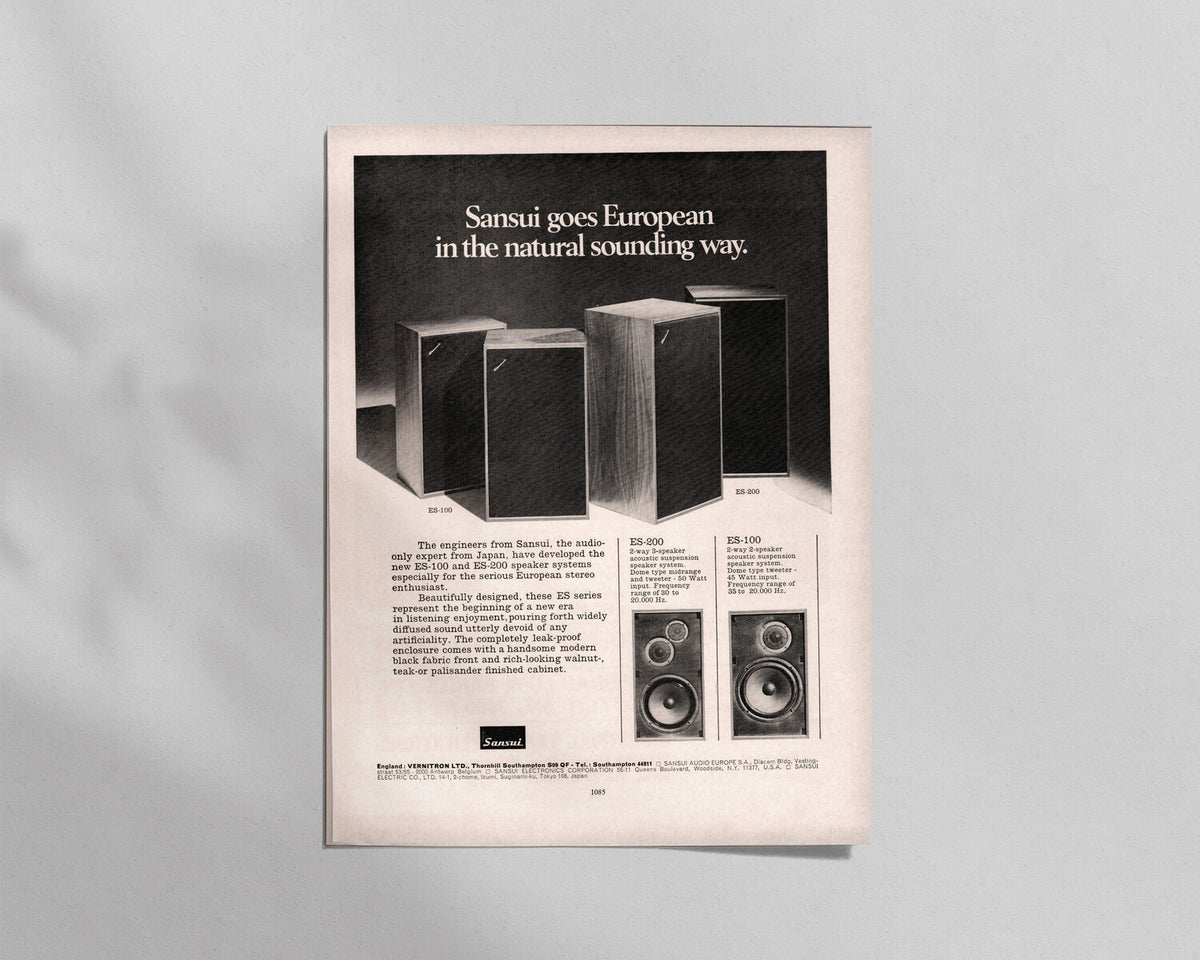 Sansui—ES-100 & ES-200 Speakers