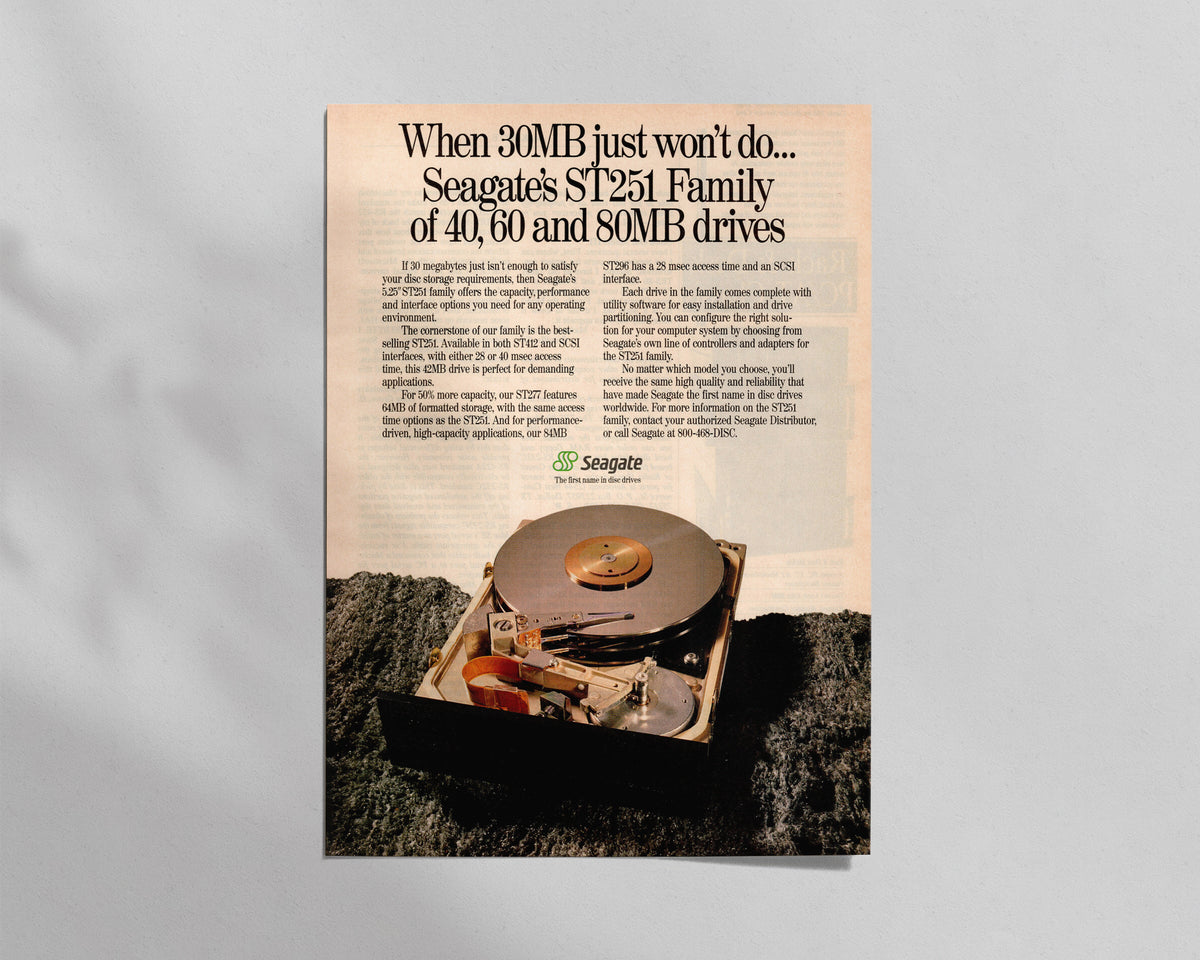 Seagate—5.25" ST251 Family Hard Drives