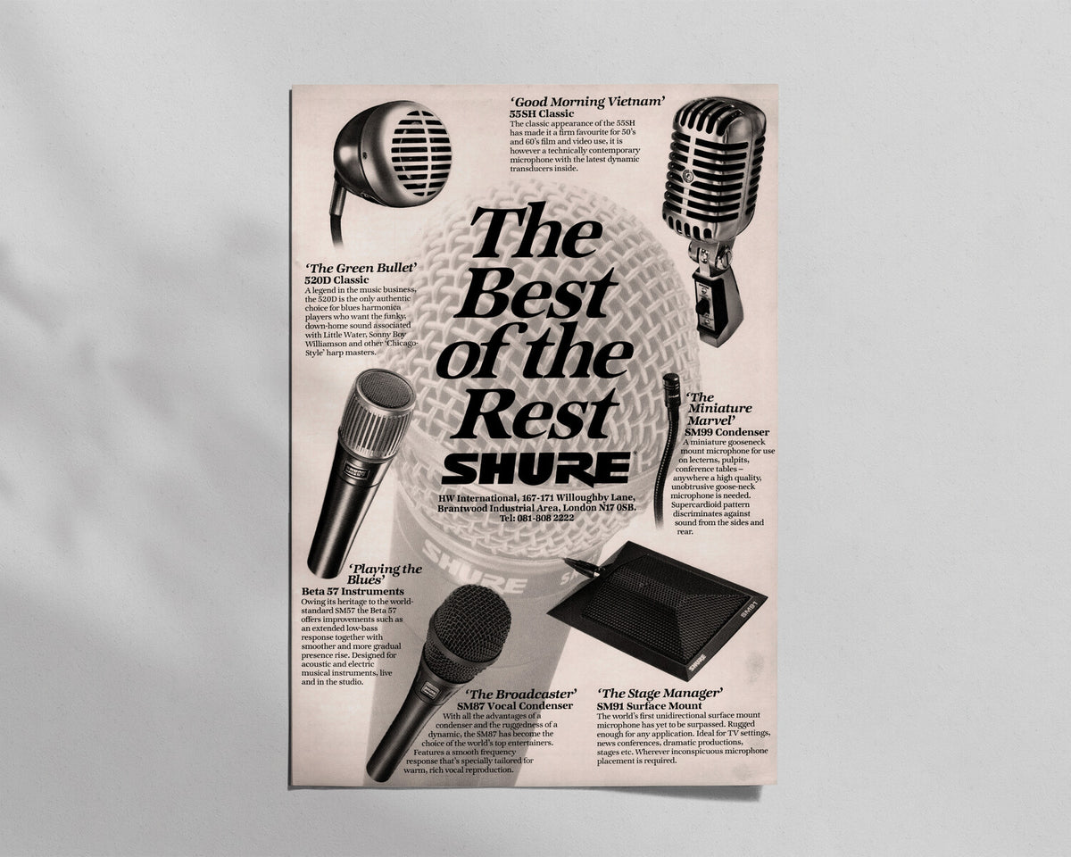 Shure—Microphone Range