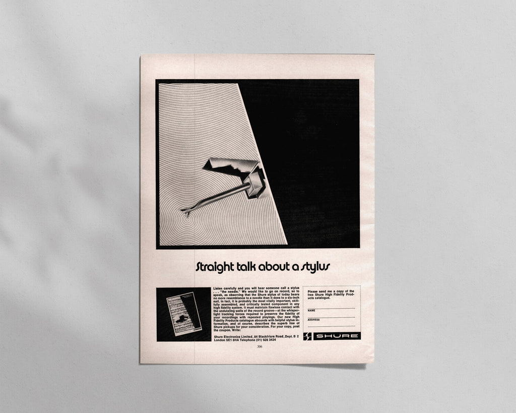 Shure—“Straight talk about a stylus”