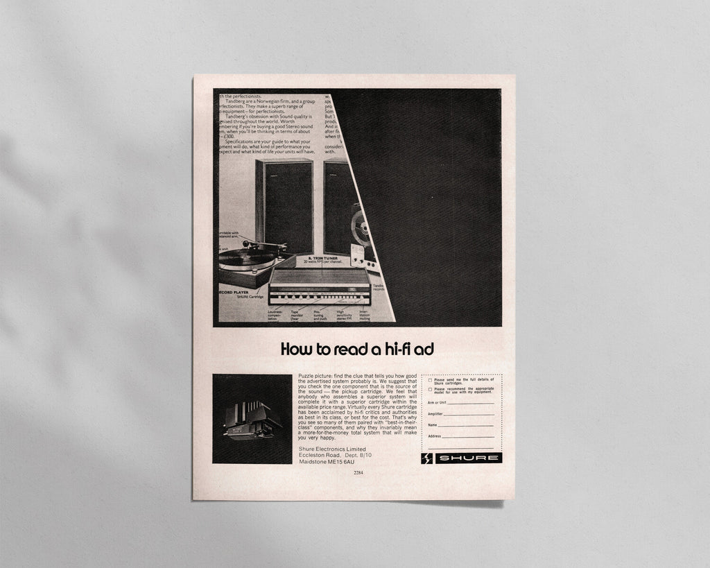 Shure—“How to read a hi-fi ad”