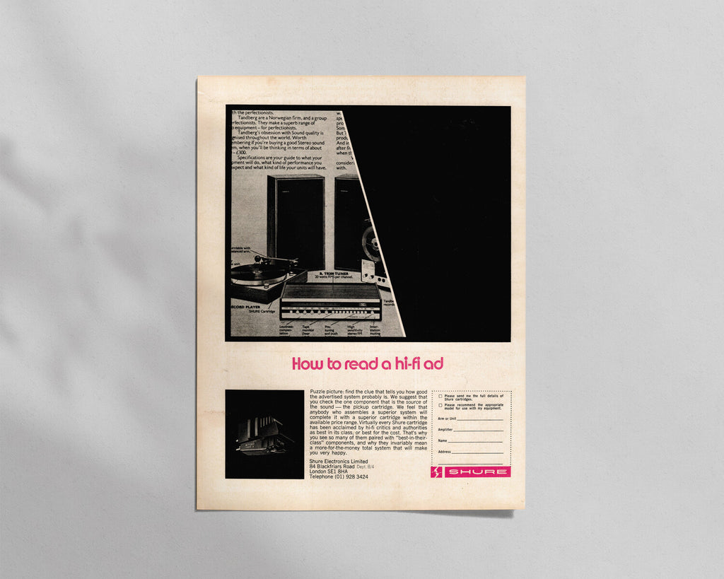 Shure—“How to read a hi-fi ad”