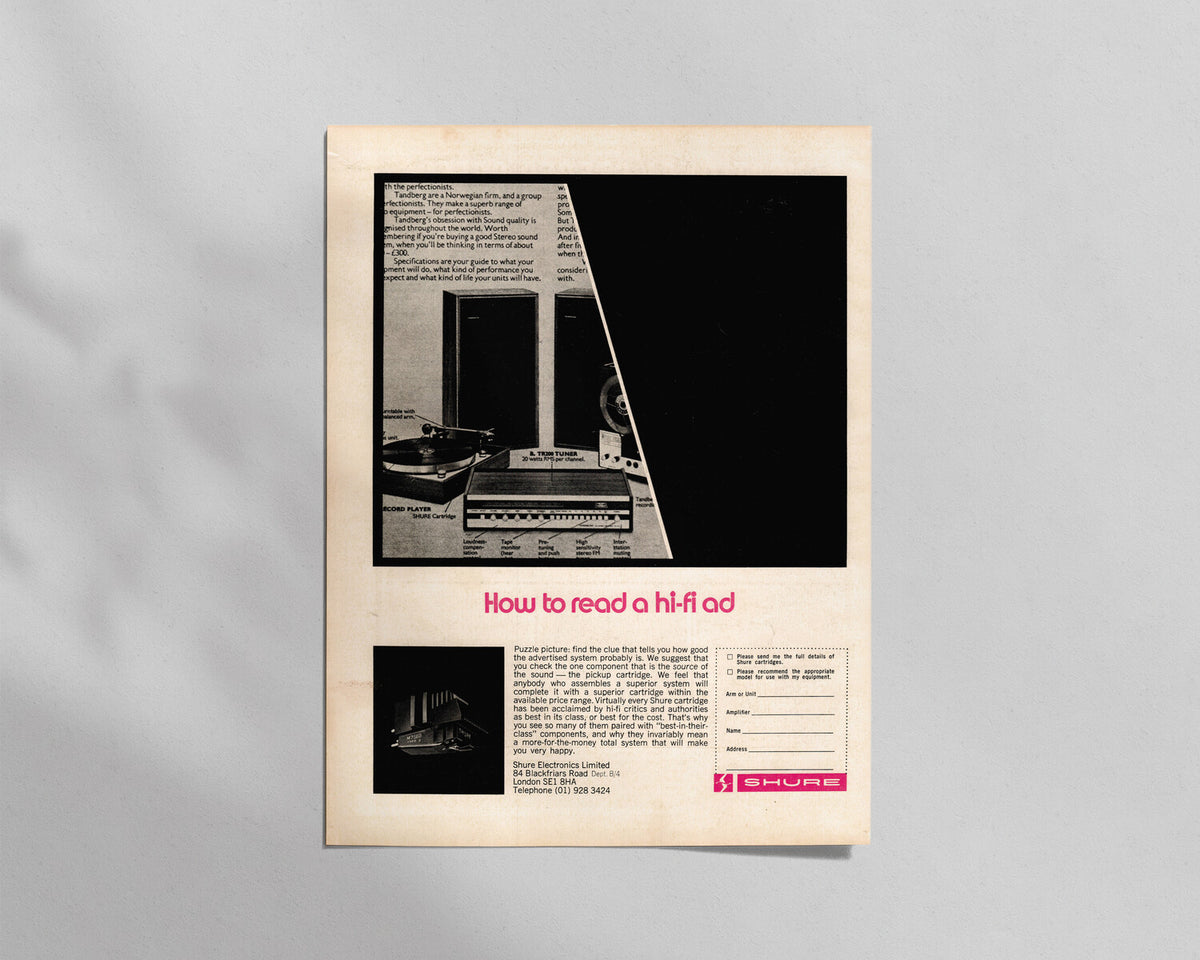 Shure—“How to read a hi-fi ad”