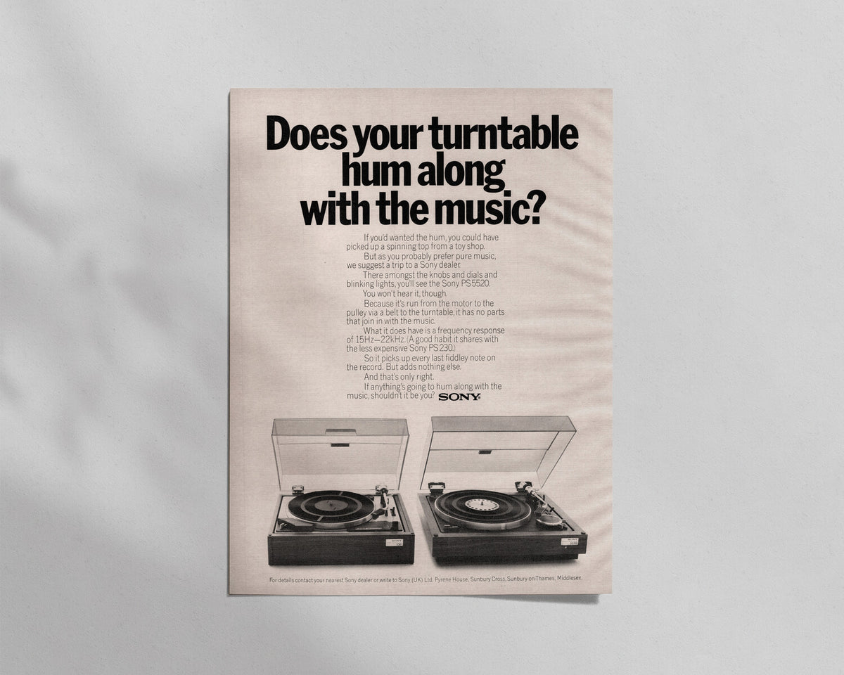 Sony—PS230 & PS5520 Turntables