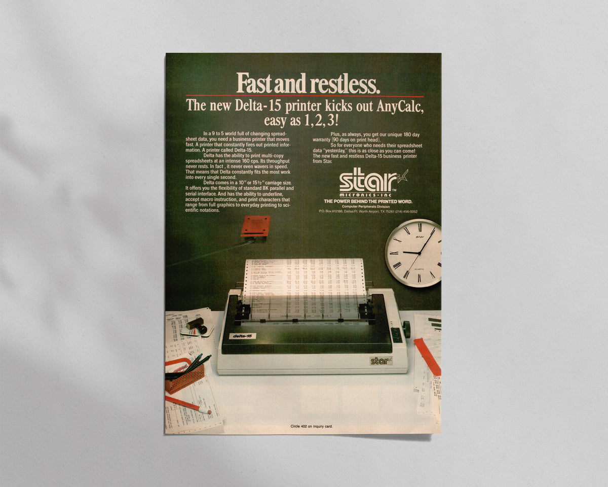 Star Micronics—Delta-15 Printer