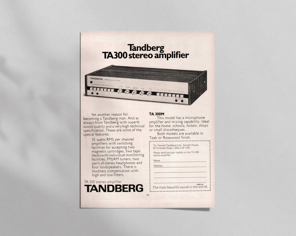 Tandberg—TA 300 Amplifier