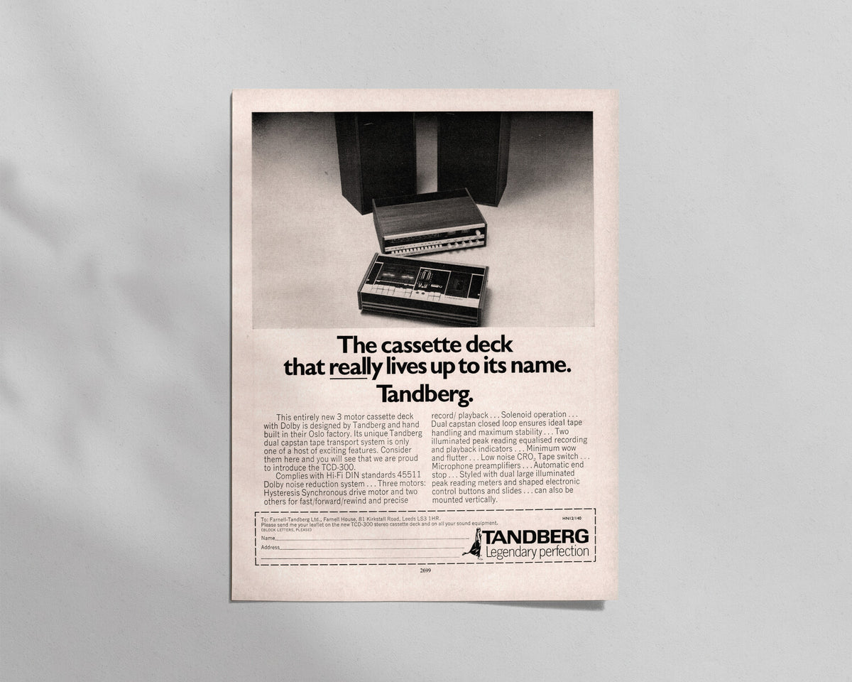 Tandberg—TCD-300 Cassette Deck