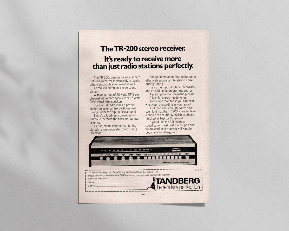 Tandberg—TR-200 Receiver