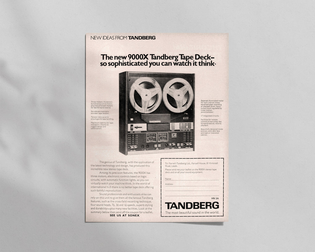 Tandberg—9000X Reel-to-Reel Tape Recorder
