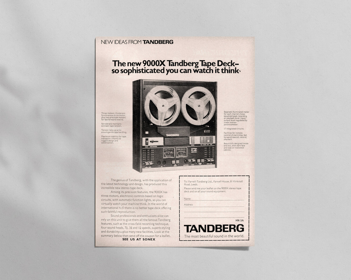 Tandberg—9000X Reel-to-Reel Tape Recorder