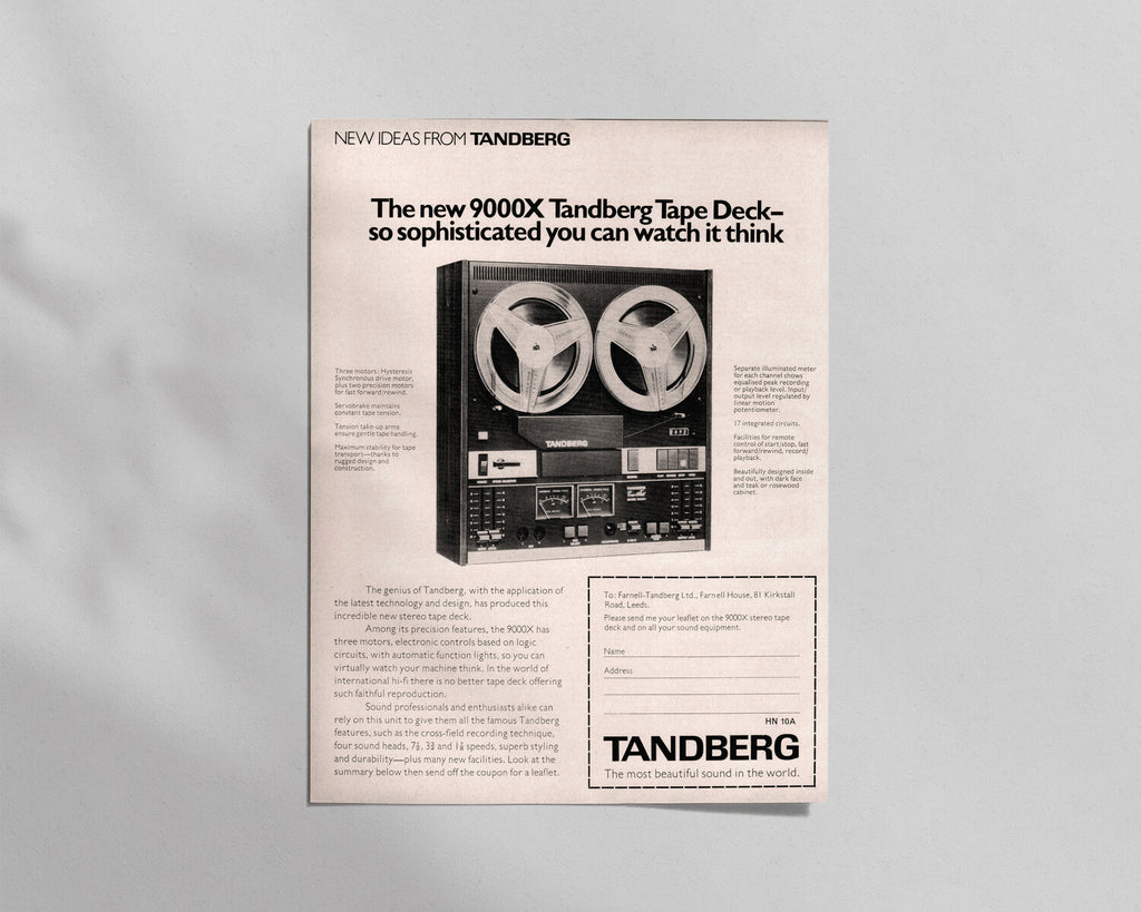 Tandberg—9000X Reel-to-Reel Tape Recorder