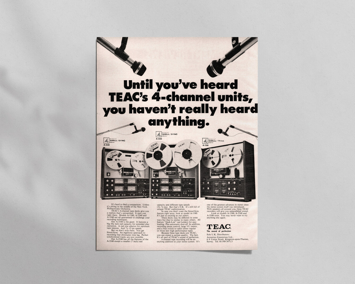 TEAC—4-Channel Tape Decks