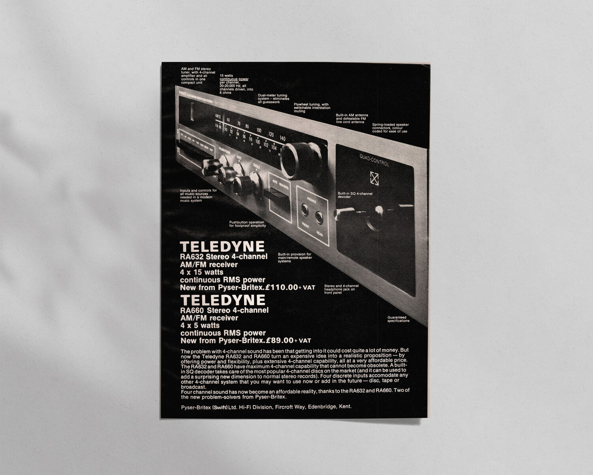 Teledyne—RA632 & RA660 Receivers
