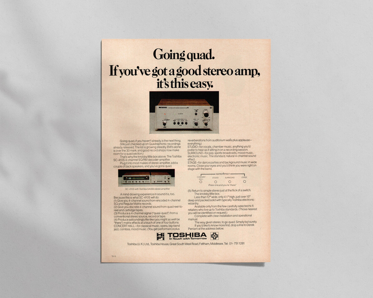 Toshiba—SC-410S 4-Channel Decoder-Amplifier
