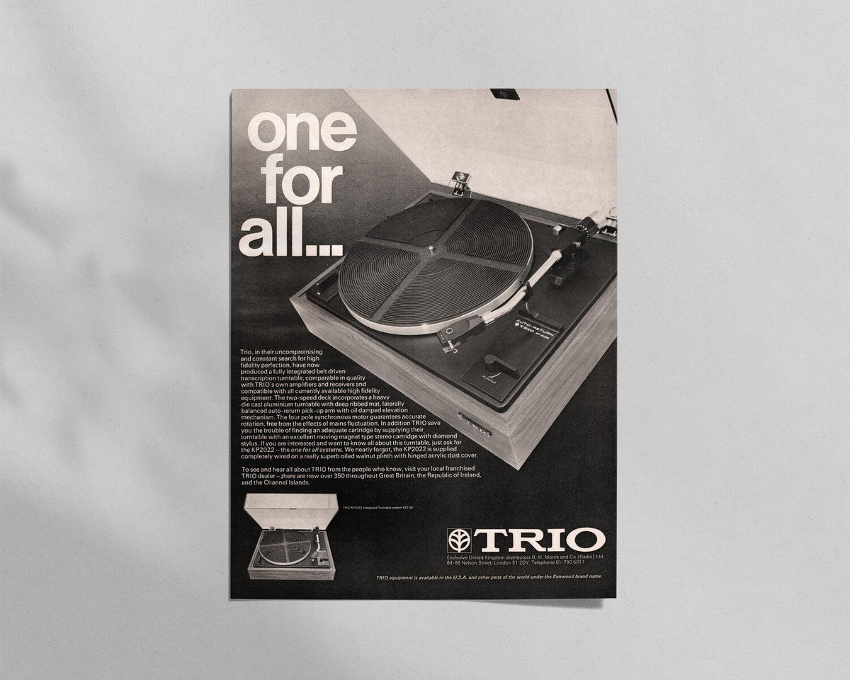 Trio—KP-2022 Turntable