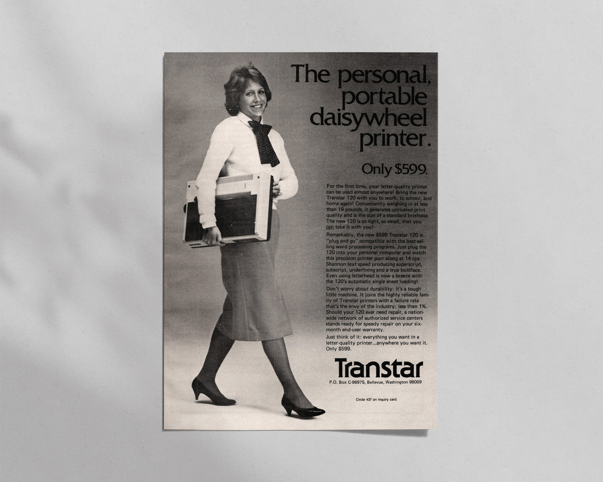Transtar—120 Portable Daisywheel Printer