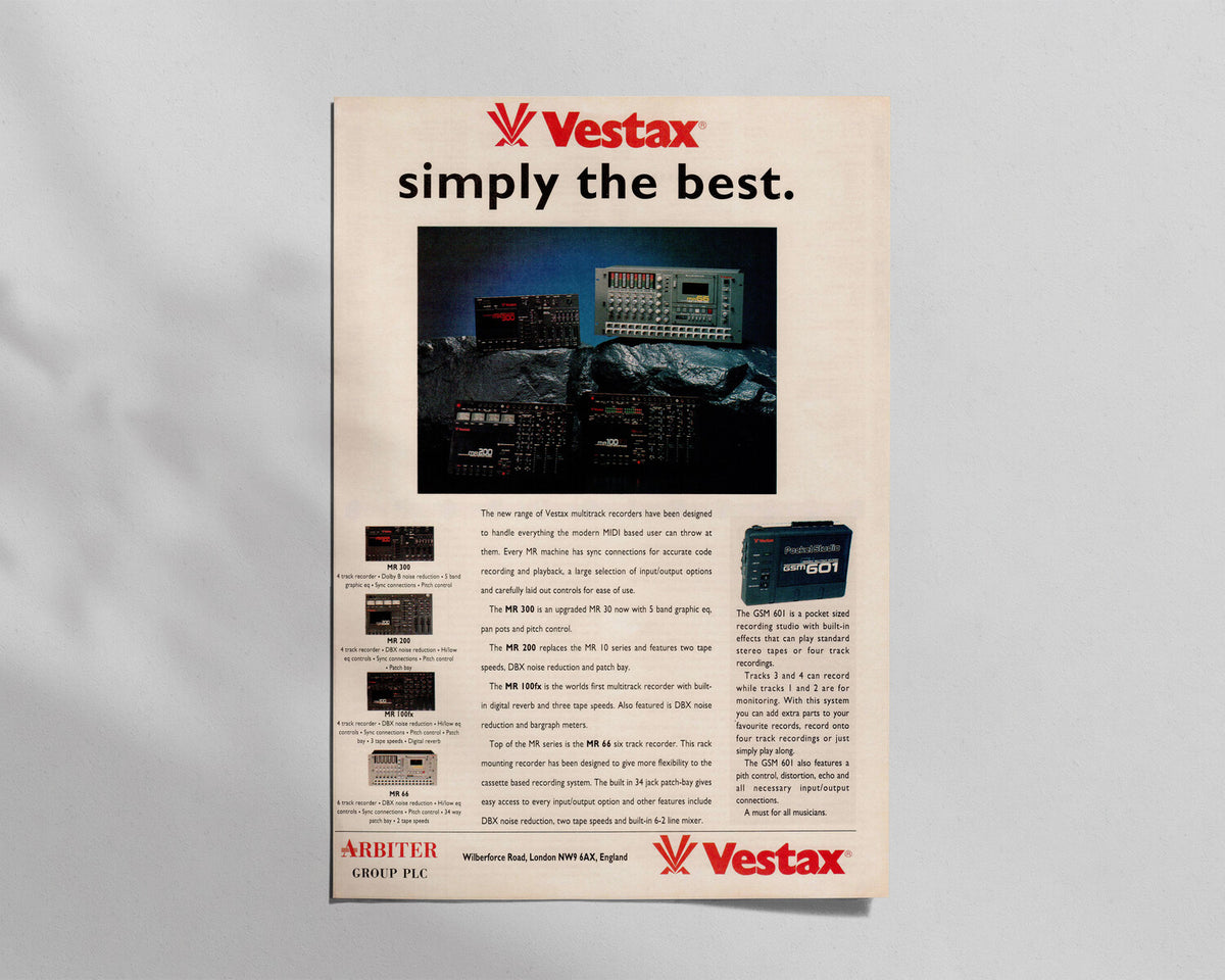 Vestax—“Simply the best.”
