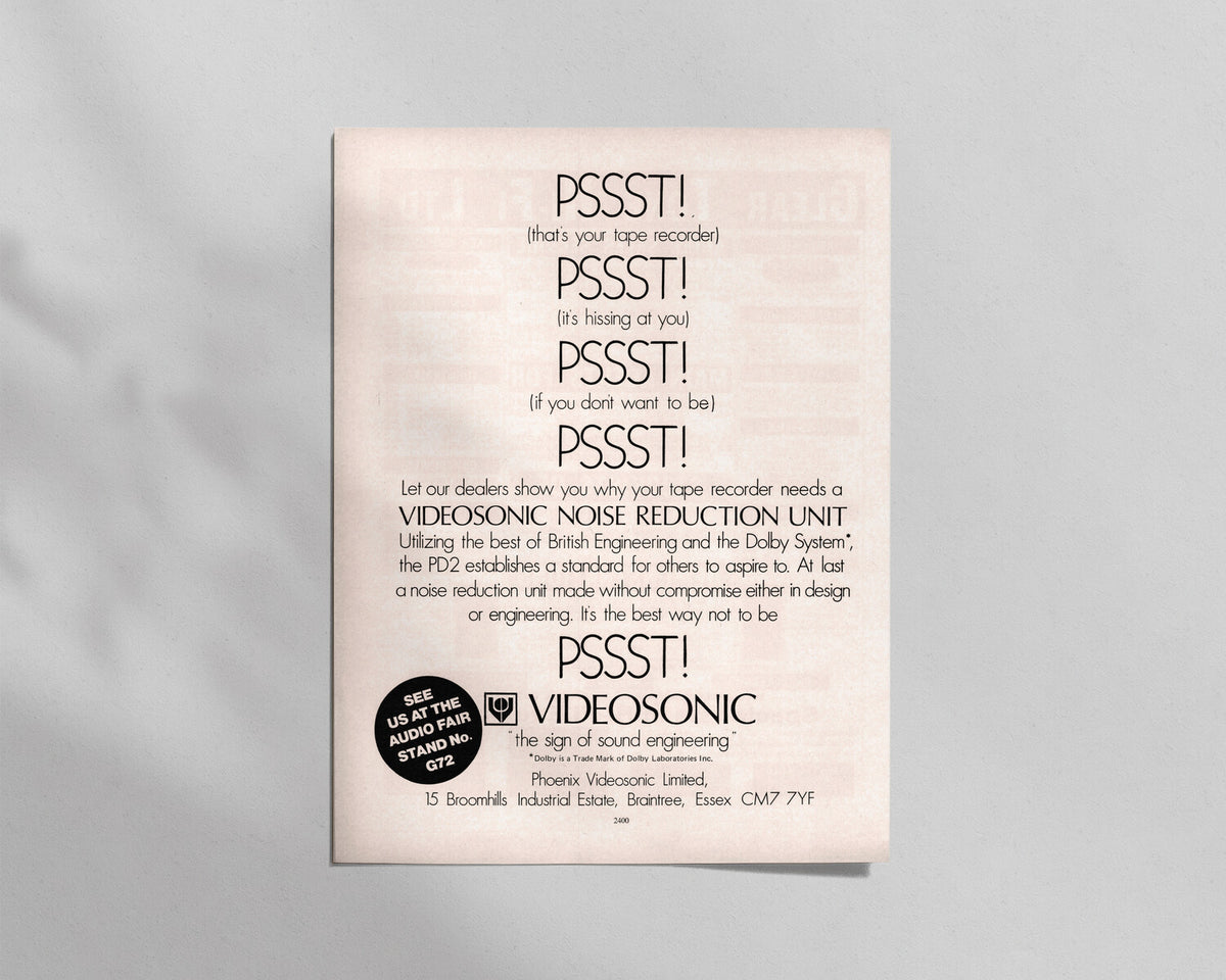 Videosonic—Noise Reduction Unit