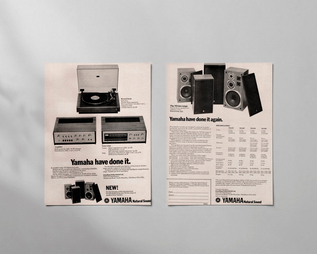 Yamaha—CA 700 Amplifier, YP 700 Turntable, CR 700 Receiver & NS 600 Speaker Range