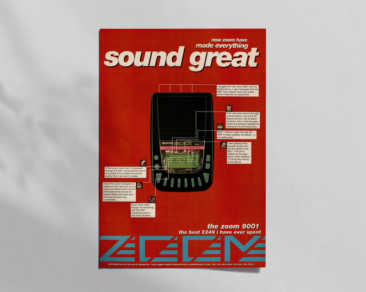 Zoom—9001 Multi Effects Processor